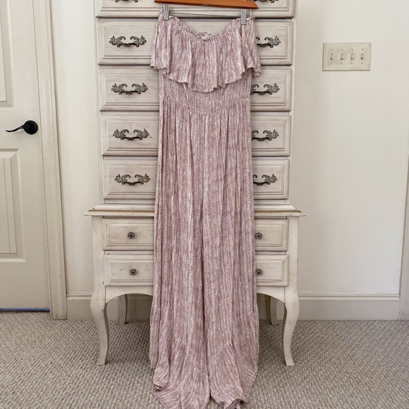 Vici Boho Blush Strapless Jumpsuit - Picture 3 of 5
